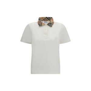 Burberry Women Check Cotton Polo Shirt